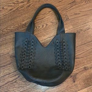 Anthropologie Olive Green Hobo Tote Purse NWOT